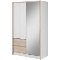 Sedona 134cm Woooden Wardrobe With 2 Sliding Doors In Sonoma Oak