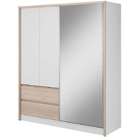 Sedona 184cm Woooden Wardrobe With 2 Sliding Doors In Sonoma Oak
