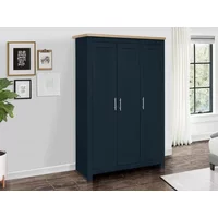Birlea Highgate Navy and Oak Effect 3 Door Wardrobe