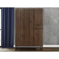 Birlea Houston Walnut Effect 4 Door Wardrobe