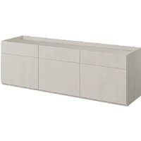 Tifton Wooden Storage Cabinet With 3 Doors In Silk Flou