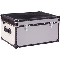 Kensick Wooden Storage Trunk In Black And White