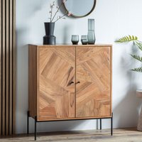 Oakmont Wooden Drinks Cabinet With 2 Doors In Natural