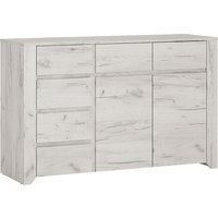 Alink Wooden Sideboard With 2 Door 6 Drawers In White