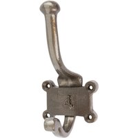50mm x 115mm Grey Number 4 Hat & Coat Hook