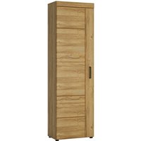 Corco Wooden Tall Left Handed Storage Cabinet In Grandson Oak