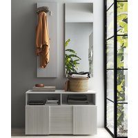 Aleta Wooden Hallway Furniture Set In Eucaliptus Oak