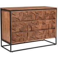 Albany Wooden Chest Of 6 Drawers In Natural