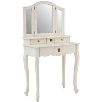 Luria Wooden Dressing Table With Mirror In White