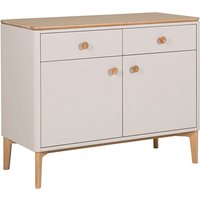 Marlon Wooden Sideboard With 2 Doors 2 Drawers In Oak And Taupe