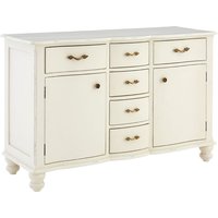Luria Wooden Sideboard With 6 Drawers And 2 Doors In White