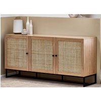Pabla Wooden Sideboard With 3 Doors In Oak