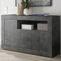 Nitro Wooden Sideboard With 3 Doors In Oxide