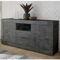 Nitro Wooden Sideboard With 2 Doors 2 Drawers In Oxide