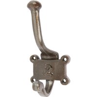 50mm x 115mm Grey Number 2 Hat & Coat Hook