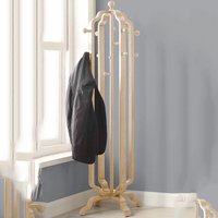 Westo Wooden Coat Stand In Oak With 12 Hooks