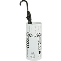 Guelph Round Metal Umbrella Stand In White