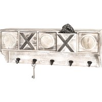 Myers Wooden Wall Hung 5 Hooks Coat Rack In Vintage Look