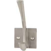 Myers Metal Wall Hung 1 Hook Coat Rack In Silver