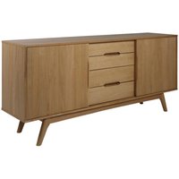 Marta Wooden Sideboard With 2 Sliding Doors In Oak