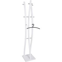 Dunn Metal Coat Stand In White And Chrome