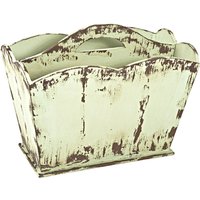 Corsicana Wooden Magazine Rack In Vintage Look