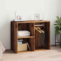 Deion Wooden Clothes Storage With Self In Old Wood