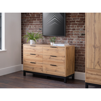 Julian Bowen Bali 6 Drawer Wide Chest Oak Drawer Chest