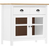 Kendal Wooden Sideboard With 2 Doors In White And Brown