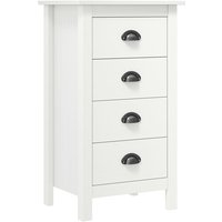 Kendal Wooden Chest Of 4 Drawers In White
