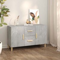 Krefeld Wooden Sideboard 2 Doors 2 Drawers In Concrete Effect
