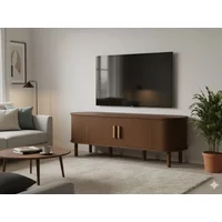 Birlea Axel Walnut 2 Door TV Cabinet