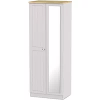 Welcome Vienna 2 Door Mirrored Double Wardrobe Assembled
