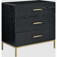 Tulare Wooden Chest Of 3 Drawers In Wenge