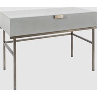 Lucy Wooden Dressing Table With 1 Drawer In Grey Oak