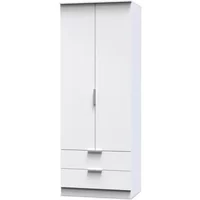 Welcome Plymouth 2 Door 2 Drawer Tall Double Wardrobe Assembled