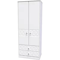 Welcome San Jose 2 Door 2 Drawer Tall Double Wardrobe Assembled