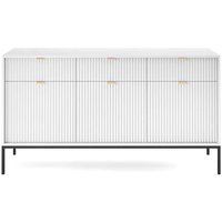 Napa Wooden Sideboard With 3 Doors 3 Drawers In Matt White