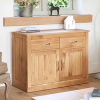 Fornatic Wooden Sideboard With 2 Doors 2 Drawers In Mobel Oak