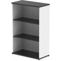 Ingle MFC Home And Office Bookcase With 3 Shelves In Black White