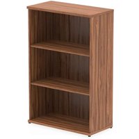 Ingle MFC Home And Office Bookcase With 3 Shelves In Walnut