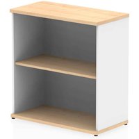 Ingle MFC Home And Office Bookcase With 2 Shelves In Maple White