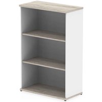 Ingle MFC Home And Office Bookcase With 3 Shelves In Grey White