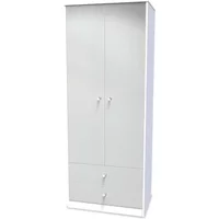 Welcome Padstow 2 Door 2 Drawer Tall Double Wardrobe Assembled