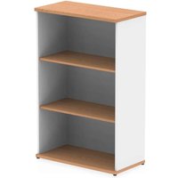 Ingle MFC Home And Office Bookcase With 3 Shelves In Oak White