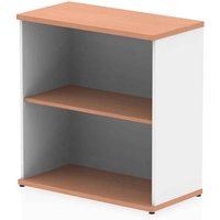 Ingle MFC Home And Office Bookcase With 2 Shelves In Beech White