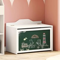Vallejo Wooden Storage Box In White