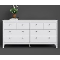 Macron Wooden Chest Of 8 Drawers In White