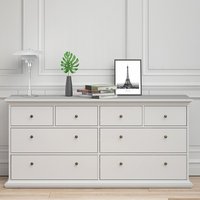 Paroya Wooden Chest Of 8 Drawers In White