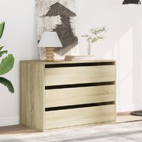 Fontana Wooden Chest Of 3 Drawers In Sonoma Oak